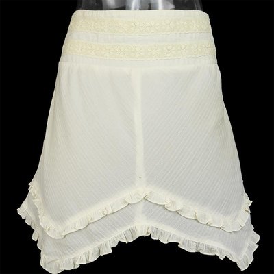 專櫃品牌BearTwo米白色蕾絲短裙 36號 PL21
