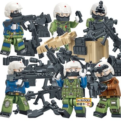 樂積木【預購】第三方 空中雄鷹 六款一組 武器眾多 非樂高LEGO相容 空軍 反恐 軍事 TBS65