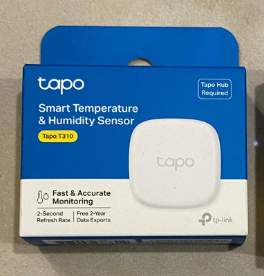 全新未拆現貨 TP-Link Tapo T310 智慧溫濕度感測器 (智慧家庭/智慧連動/簡易安裝/Tapo APP/需搭配網關)