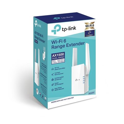 公司貨含發票~TP-Link RE505X AX1500 雙頻無線網路WiFi 6訊號延伸器(Wi-Fi 6 中繼器)