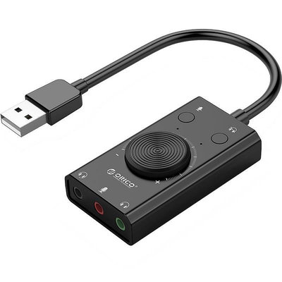 聲卡 筆電包 ORICO奧睿科USB聲卡外接耳機免驅獨立臺式電腦筆電轉換器轉接頭