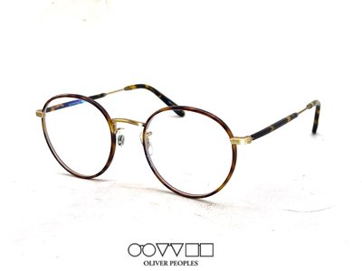【本閣】OLIVER PEOPLES OV1161TD 美國品牌日本手工眼鏡豹紋玳瑁色鈦金屬大圓框