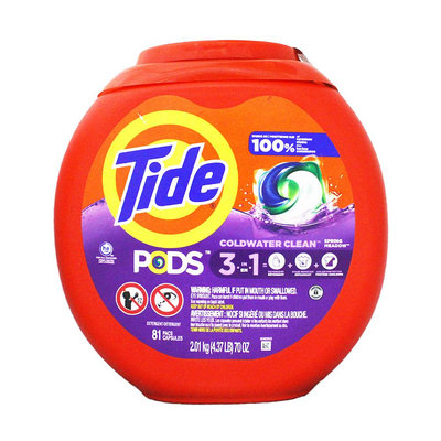 【易油網】Tide PODS 3合1洗衣凝膠球 汰漬洗衣球 洗衣精 81顆 Persil #91781