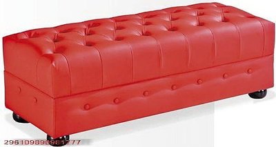 【22513】紅色/黑色/乳白色4尺皮面長方椅 沙發矮凳 玄關椅 穿鞋椅 床尾椅 椅凳 長凳 房間沙發椅