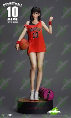 [公仔手辦]綠葉工作室 GLS009A/B 灌籃高手 籃球少女 赤木晴子 1/4雕像雙頭