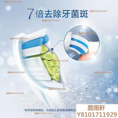 飛利浦電動牙刷替換刷頭3支裝HX6063/73適用于鉆石牙刷~特價農雨軒