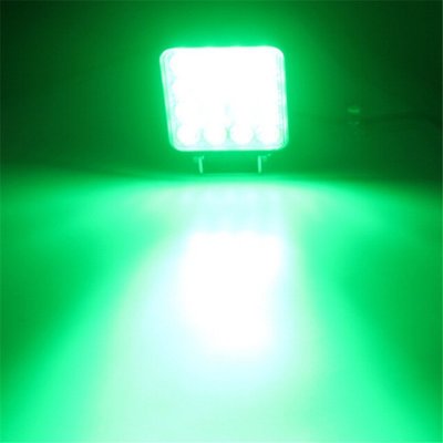 特賣-48W led綠光工作燈 汽車裝飾氛圍射燈 LED工程越野車燈汽車車燈改裝用品