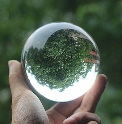 (8CM)k9透明水晶球 高品質 光球擺件魔術鎮宅風水轉運招財燈裝飾攝影玻璃實心批發【B】