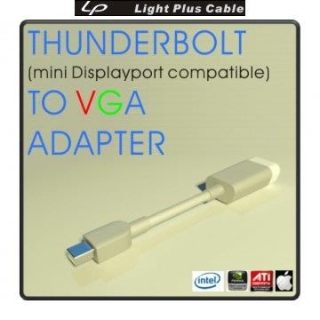 光華CUMA散熱精品*LPC#1809 全新設計 Thunderbolt to VGA 轉接器~現貨