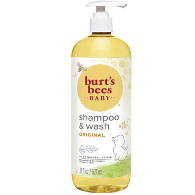 【蘇菲的美國小舖】美國Burt's Bees 寶貝嬰兒洗髮沐浴露 原味 620ml 家庭號 有壓頭款