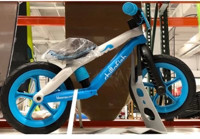 比利時 Chillafish Bunzi 12吋兒童二合一寶寶平衡訓練滑步車-海水藍 車體採高強化塑膠 平衡(無盒)無室外落地 9.9成新 僅拆盒