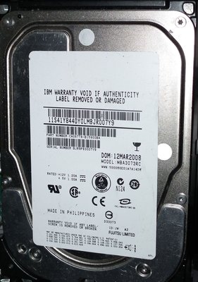 ibm sas硬碟73g fujitsu 15k rpm 73gb mba3073rc 3.5吋 scsi伺服器硬碟