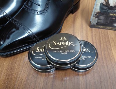 [SAPHIR] 莎菲爾 金質 皮革鏡面亮光蠟 (小罐) WAX 鞋蠟