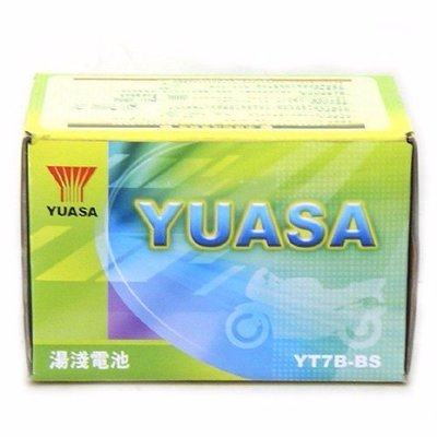 YC騎士生活_YUASA湯淺 YT7B-BS 7號 薄型 機車 電池 電瓶 GT7B-BS【半年保固】原廠機車電池