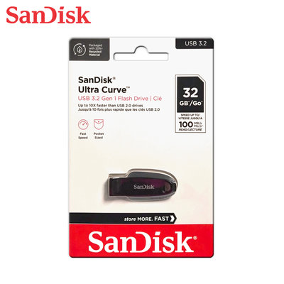 SANDISK 32G Ultra Curve CZ550 USB3.2 隨身碟 公司貨 (SD-CZ550-32G)