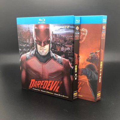 悅吧BD藍光碟 夜魔俠 超膽俠 Daredevil 1-3季+電影版 8碟盒裝現貨