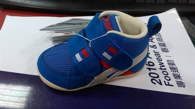 ASICS亞瑟士 兒童 嬰兒 低統走路鞋 跑鞋 FABRE FIRST MS II 寶藍紅 TUF110-4299