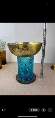 稀奇藝術天使花瓶 絕版收藏稀奇天使玻璃花瓶 藍色輕奢歐式花瓶