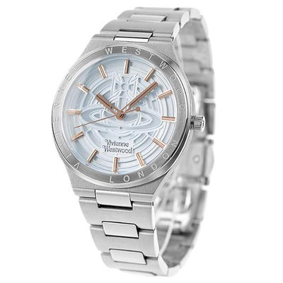 Vivienne Westwood 手錶 36mm 淺藍色錶面 不鏽鋼錶帶 男錶 女錶 上班族 生日 禮物  VV257LBLSL