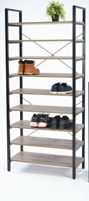 鐵藝復古鞋櫃鐵邊櫃玄關櫃loft鐵藝裝飾傢具櫃子(兩色可選)