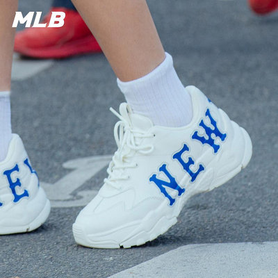 MLB 厚底老爹鞋 增高鞋 BigBall Chunky系列 紐約洋基隊(3ASHBCP3N-50WHS)
