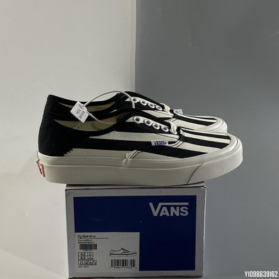 Vans Vault OG Style 43 Lx 黑白 條紋 百搭 滑板鞋 VN0A3DPB3SY1 35-44