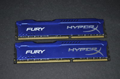 Kingston金士頓 HyperX Fury DDR3-1866 8Gx2 雙面 雙通道 同廠牌 同顆粒 同週期 終保