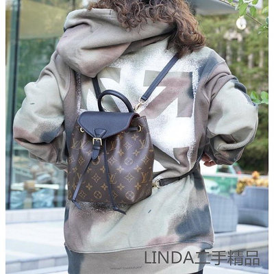LINDA二手精品代購 LV 路易威登 MONTSOURIS BB M45516 雙肩包 後背包 小書包 女包 現貨