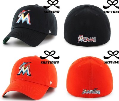 [SREY帽屋]預購＊47 Brand FRANCHISE MLB 邁阿密馬林魚 經典LOGO 軟版全封老帽 美國限定款