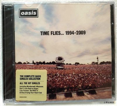 全新未拆 2CD / Oasis 綠洲合唱團 / 綠洲時代單曲全紀錄 Time Flies 1994-2009 /進口版