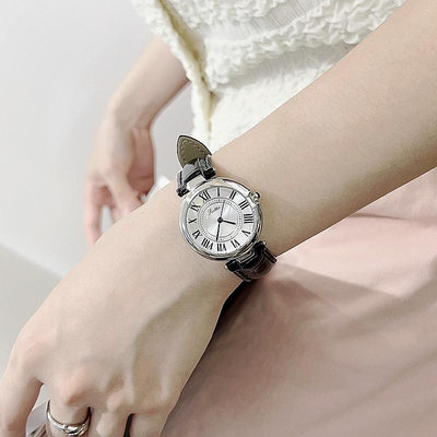 熱銷 詩高迪歐式復古風羅馬錶盤女士防水錶高級感皮帶防水手錶腕錶女241 WG047