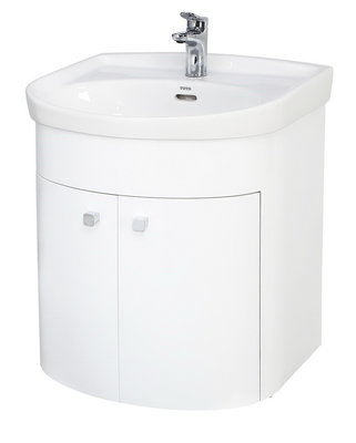 《振勝網》TOTO LW250CGU 專用雙門浴櫃 / 100%防水 / 全白烤漆 / 時尚小方型把手 / 250D