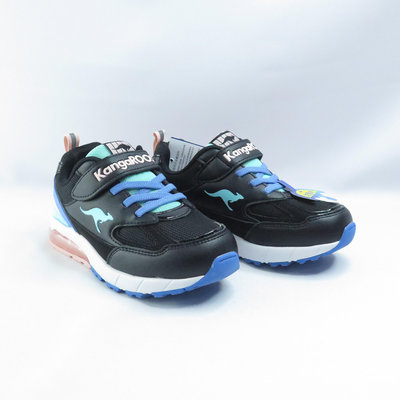 KangaROOS K-RIDER 2 KK41301 中大童 運動鞋 防潑水 黑×藍×粉