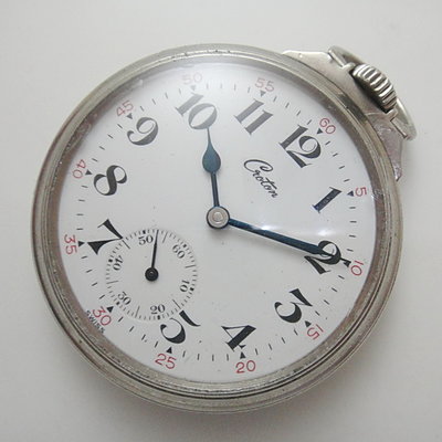 【timekeeper】1940年代瑞士製Croton克洛頓15石大懷錶(免運)