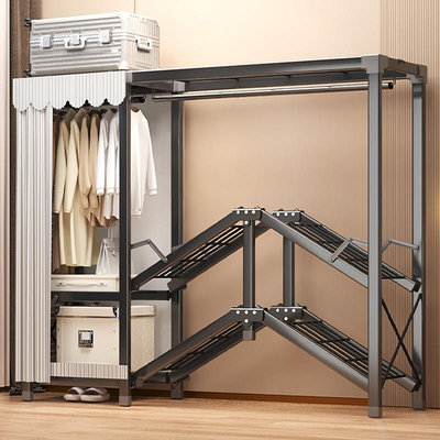 衣柜免安裝折疊簡易家用臥室新款小型布衣櫥全鋼架結實耐用出租屋