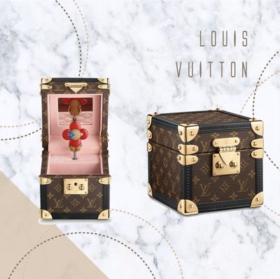 【哈極品】全新品 《Louis Vuitton LV 老花字紋 VIVIENNE 音樂盒/硬盒/飾品盒GI0267》