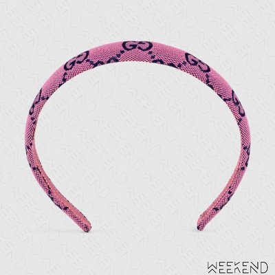 【WEEKEND】 GUCCI Multicolour 髮箍 髮飾 粉色 656507