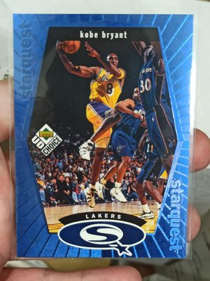 1998-99 UD Choice StarQuest Blue #SQ13 Kobe Bryant Lakers 卡況優 老大的卡 賣一張 少一張 (B)