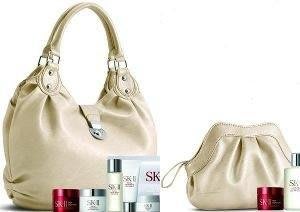 全新【SK-II / SK II / SK2 】 Sk-ii 鎖扣包 肩背包 手拿包 手提包購物袋$49 一元起標 有