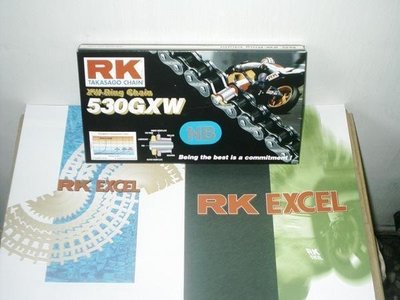 RK NB530GXW-120L 藍色霓虹''XW''頂級油封強化鏈條