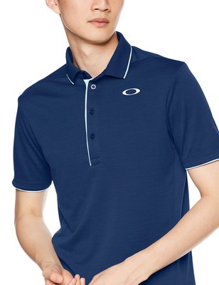 【貓掌村GOLF】Oakley 男款高爾夫超透氣日常基本款 短袖polo衫 深藍Ｍ