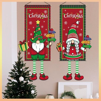 聖誕快樂掛布海報背景面料聖誕裝飾傢居聖誕樹吊墜-麥德好服裝包包