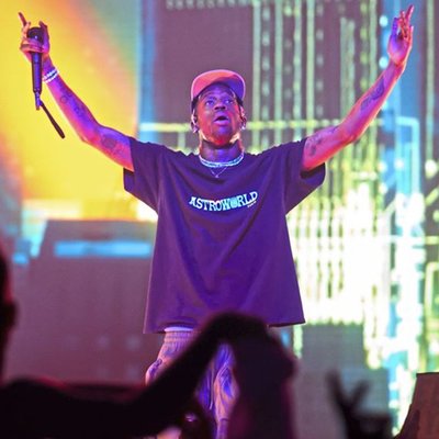Travis Scott微笑地球世界巡演 AstroWorld 嘻哈男女短袖T恤-雙喜生活館