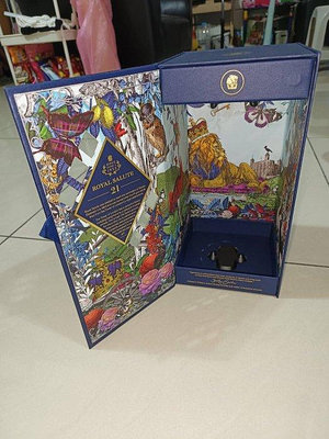 【銓芳家具】Royal Salute 皇家禮炮 21年限定包裝 磁吸禮盒 洋酒空盒 磁吸翻蓋盒 磁吸式空禮盒 包裝盒