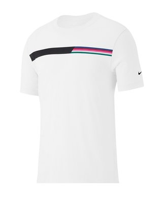 【曼森體育】Nike Men Spring Chest Stripe 短袖 T-Shirt 白色