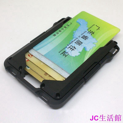 【精選好物】歐美男女RFID防磁雙鋁盒卡包多功能鋁合金卡盒金屬名片盒卡套錢包