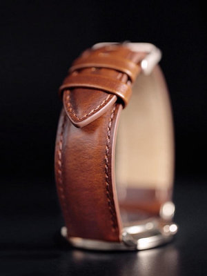 寶茄萊真皮表帶男 平紋手表帶女配件表鏈代用DW天梭浪琴卡西歐