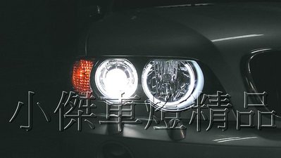 ☆小傑車燈家族☆全新BMW X5 E53黑框CCFL光圈黑框魚眼大燈DEPO製.(電動水平原廠HID可沿用)