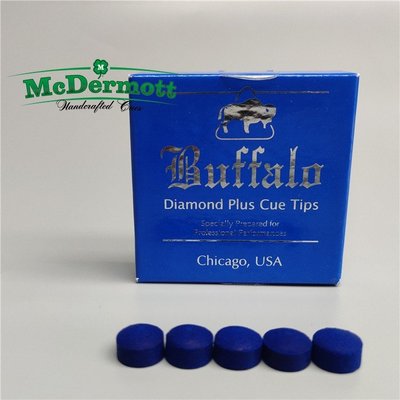 斯諾克皮頭BUFFALO水牛鉆石小頭進口超級藍鉆球桿11mm撞球桿皮頭