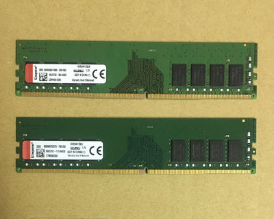 金士頓 DDR4 2400 8G*2條=16G 記憶體 KVR24N17S8/8